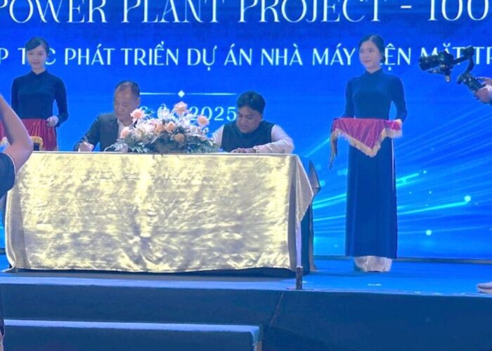 With an investment of INR10,184 million (US$1.22 billion), the project involves EPC work on a turnkey basis. Image: Waaree Renewable Technologies via LinkedIn.