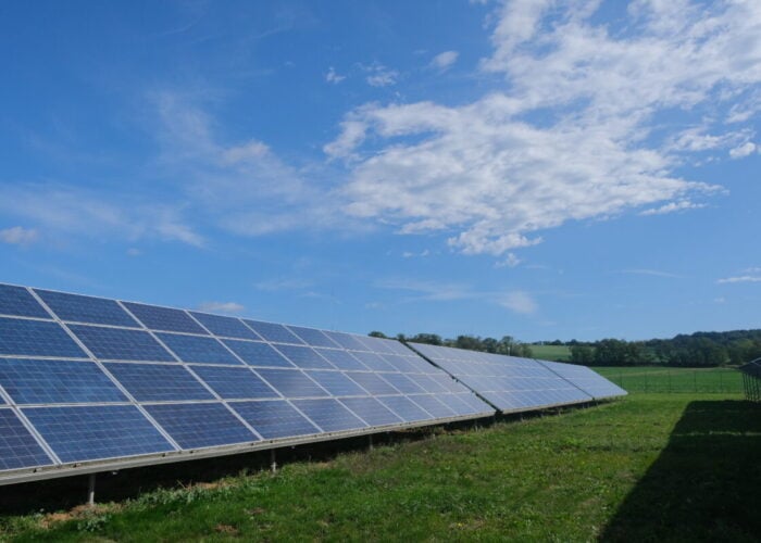 A solar project in operation.