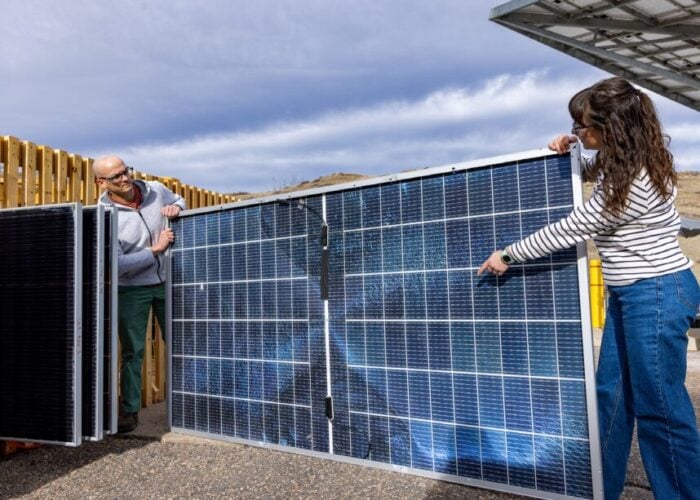 Solar module testing.