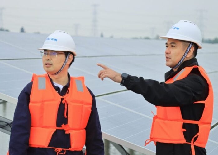 Dr Chuan Lu, Astronergy chairman and CEO, right.