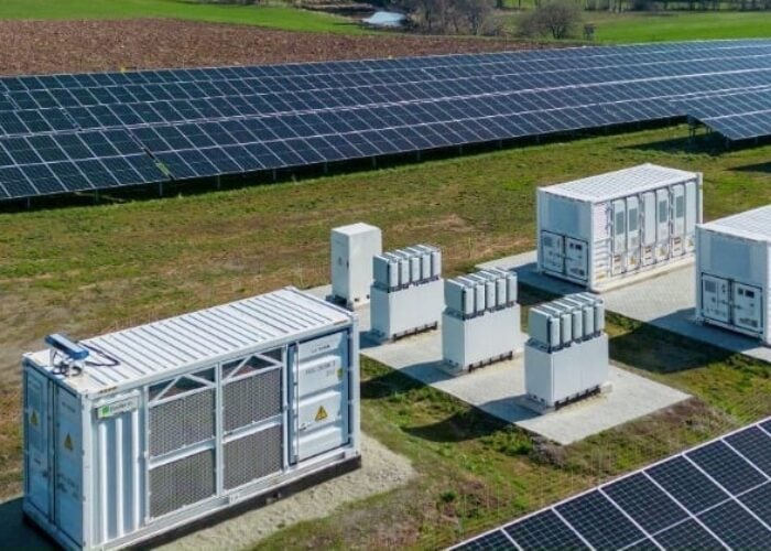 A BayWa r.e. solar-plus-storage system.