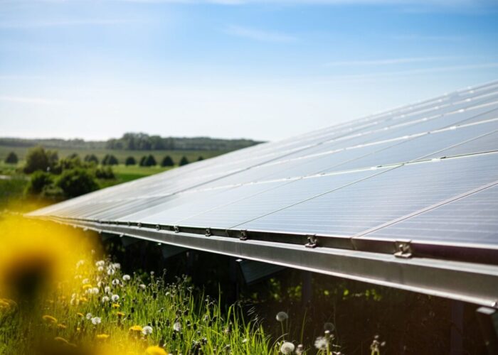 PV modules on a field from Enerparc.