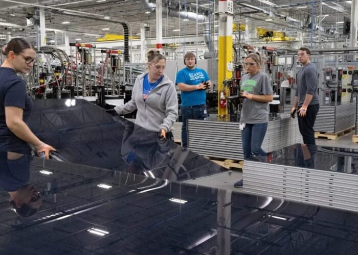 A First Solar manufacturing facility.