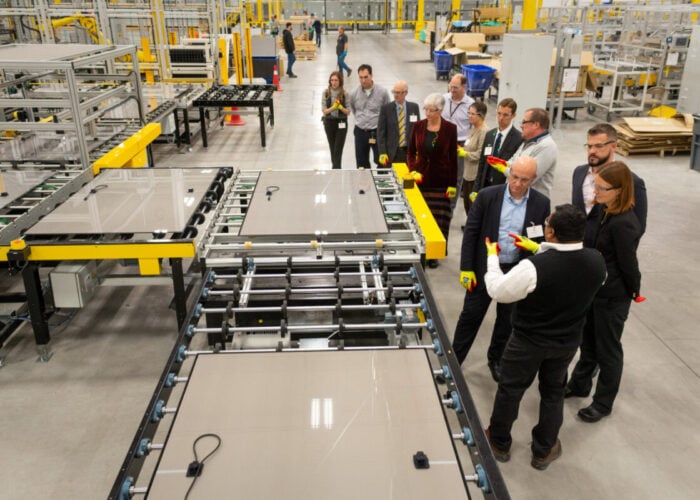 A First Solar manufacturing facility.