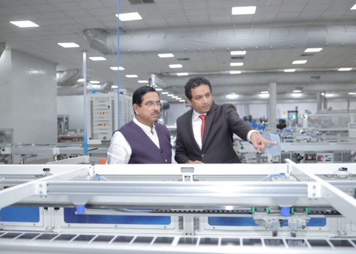 A Goldi Solar manufacturing facility.