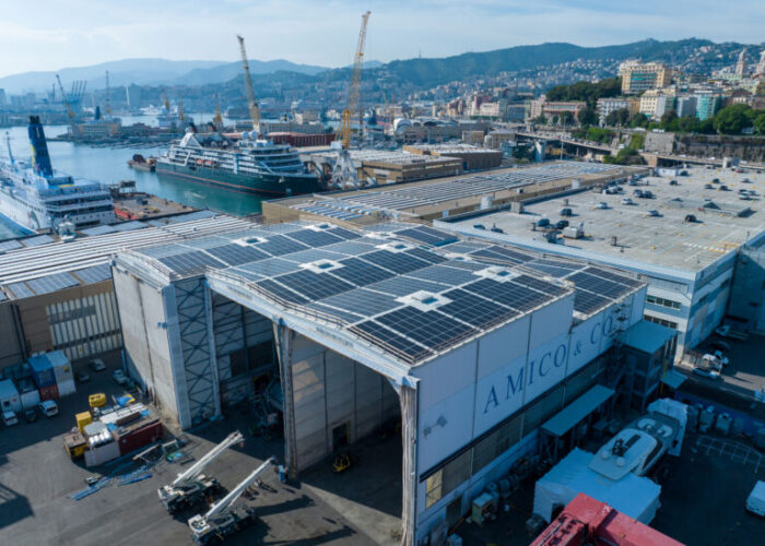 A C&I solar project in Italy.