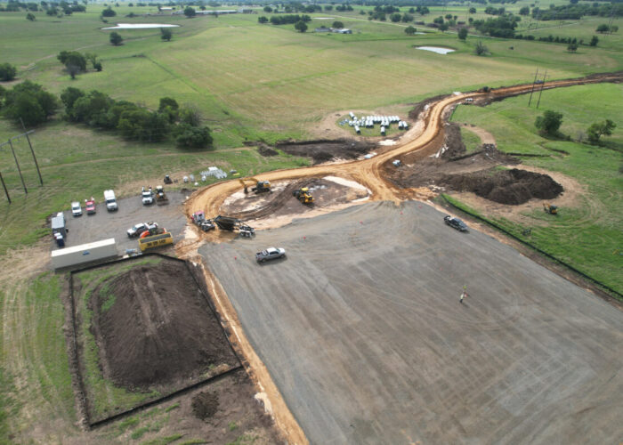 Construction at the Twelvemile solar projects in Oklahoma.