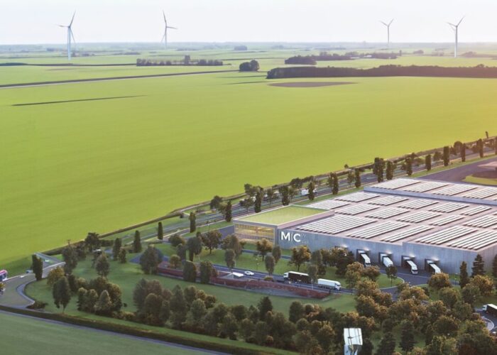Render of MCPV manufacturing plant in the Netherlands