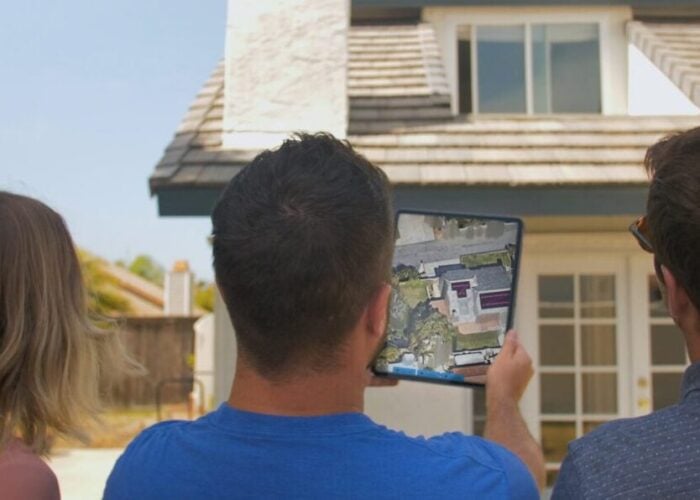 A residential solar system.