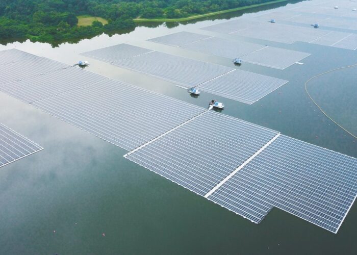 The tender, issued by Singapore’s national water agency Public Utilities Board (PUB), marks Sembcorp’s third floating solar project in the country.   Image: Sembcorp Industries.
